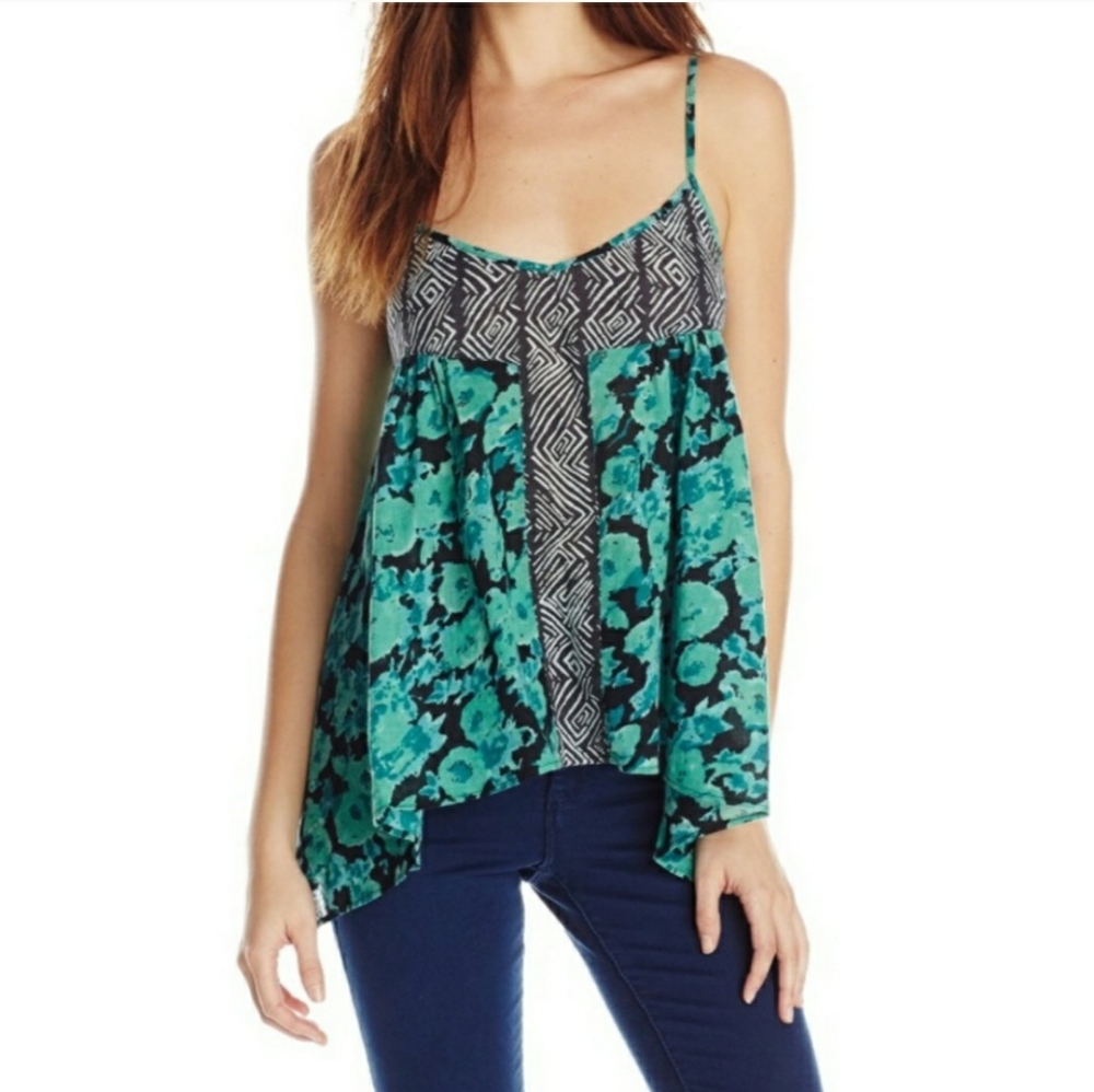 Volcom Handkerchief Tribal Boho Tank Top